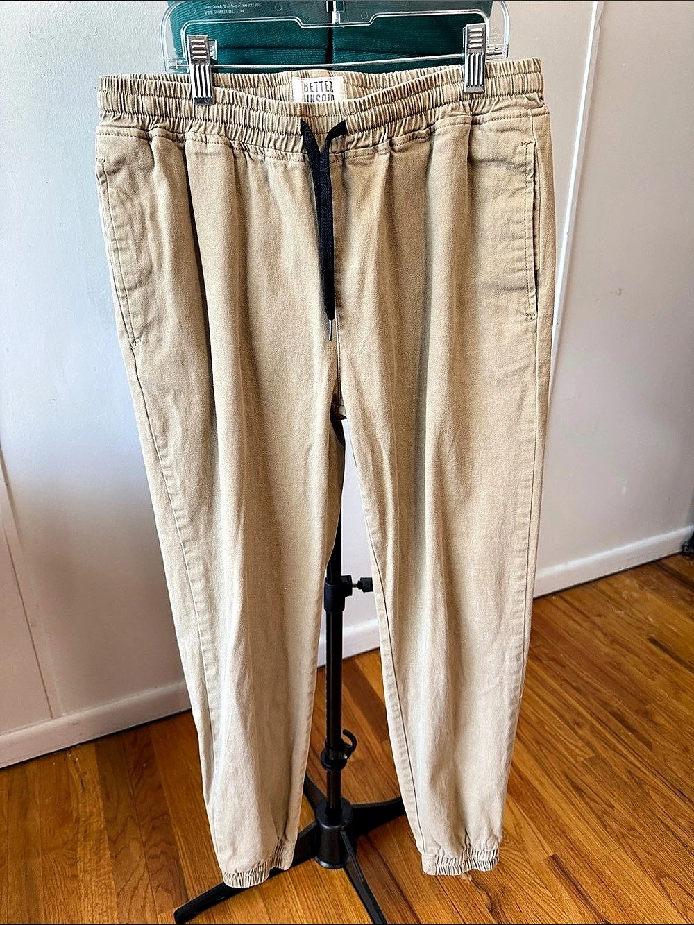 Better Unsaid Men's Jogger Pants in khaki Waist 34